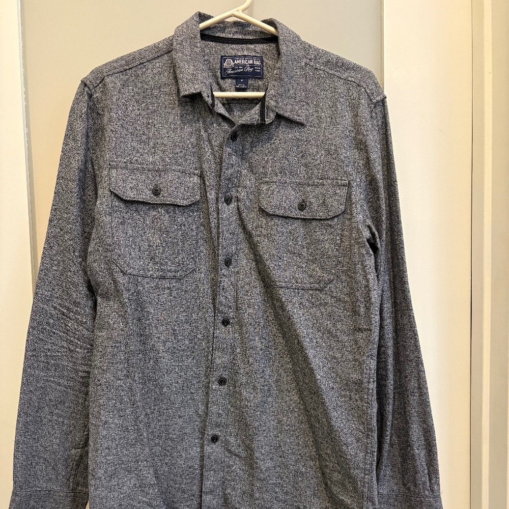 AMERICAN RAG Long Sleeve Button Down